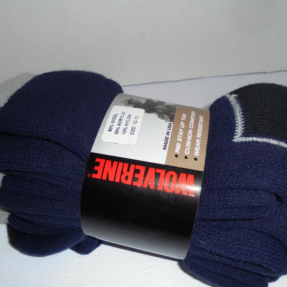Winter Boot socks WOLVERINE wool blend 3pr 10-13